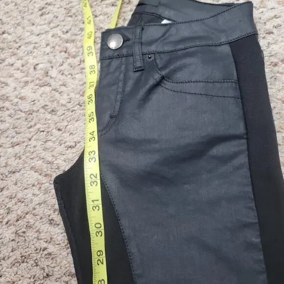 maje DARPO WAX PANELED SKINNY JEANS, SIZE 24US - Picture 9 of 10